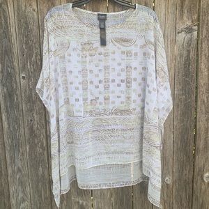 Chicos Sheer Blouse  l S/M
